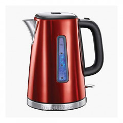 Russell Hobbs 23210 Luna Quiet Boil Electric Kettle Stainless Steel 3000 W 1 7 Litre Red
