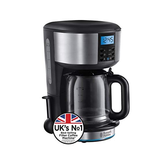Russell Hobbs 20680 Buckingham Filter Coffee Machine 1 25 Litre Black Silver