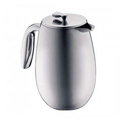 Bodum 1308 57 Columbia 8 Cup Double Wall French Press Coffee Maker Stainless Steel 1 Liter 12 Ounce